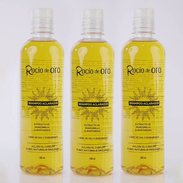 Shampoo Rocío de Oro X 500ml PACK X 3